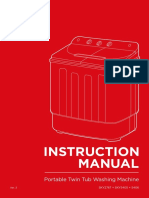 Instruction Manual: Portable Twin Tub Washing Machine