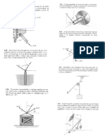 1ª Lista de Exercícios - Estática dos pontos materiais