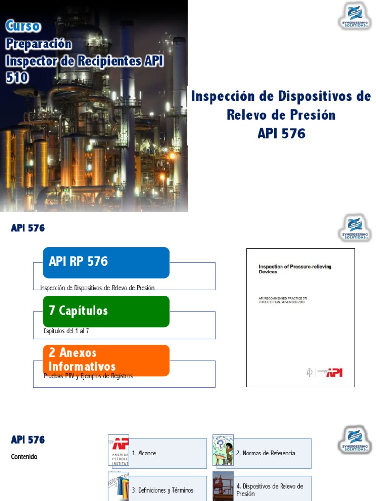 Inspección de Dispositivos API 576 | PDF | Presión | Ingeniería mecánica