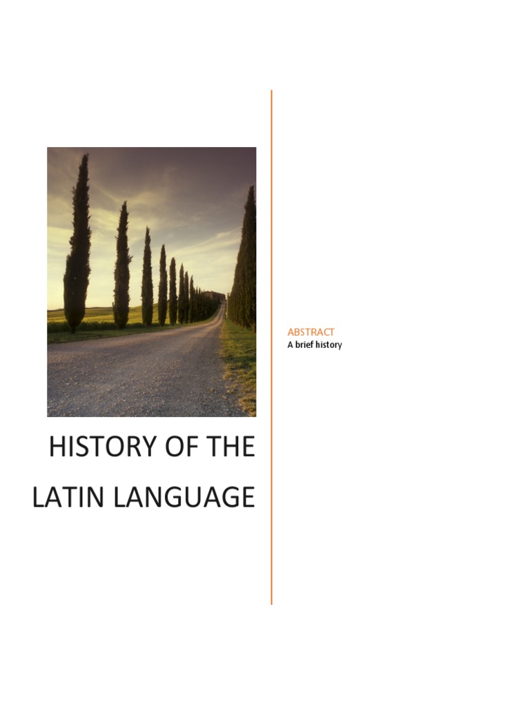 History and Evolution of Latin Language | PDF | Latin | Greek Language
