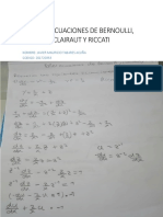 Taller Ecuaciones de Bernoulli