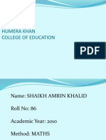 Humera Khan College of Education