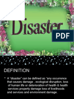 Defining Disasters