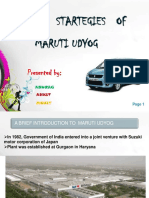 Maruti Suzuki's Market Strategies