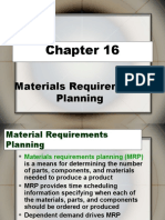 Material Requirement Planning