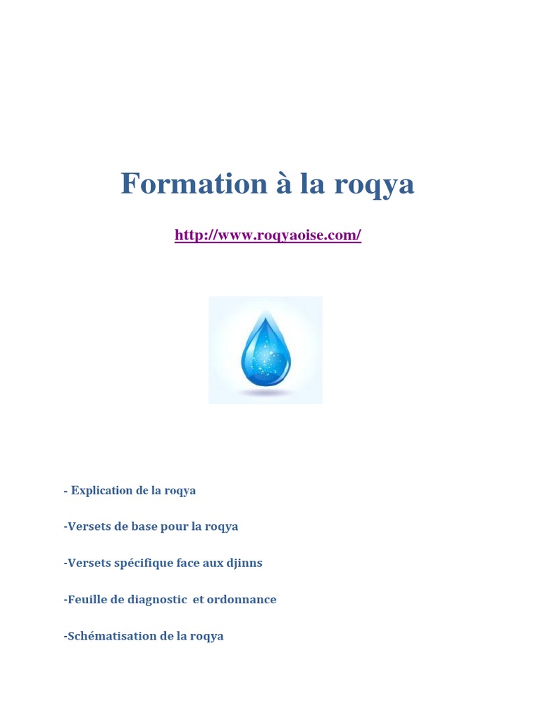 Formation A La Roqya Pdf Sorcellerie Reve