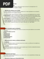 Planificación, Desarrollo y Post Evento