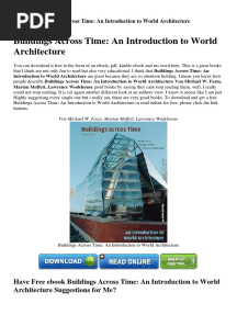 Buildings Across Time An Introduction To PDF