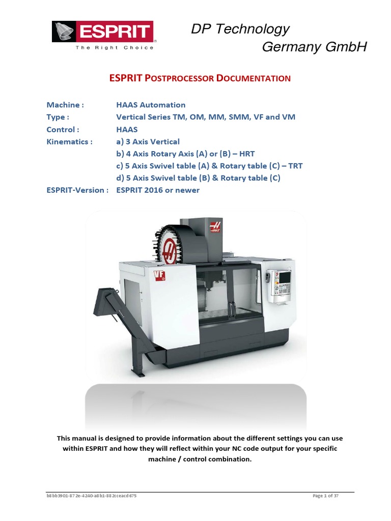 Haas Series Rev1 50 Esprit Programmingmanual Pdf Cartesian Coordinate System Icon Computing