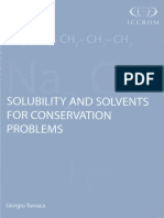 Solubility and Solvents For Conservation Problems