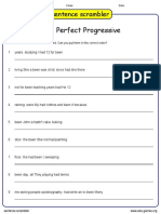 Past Perfect Progressive-Sentence-Scrambler