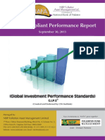GIPS Compliant Performance Report: September 30, 2013