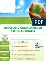 Ethics and Compliance of CSR in Australia