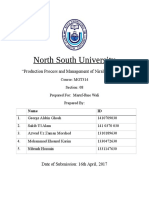 North South University: "Production Process and Management of Nirala Ball Soap"