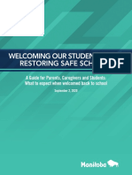 Welcoming Our Students Back: Restoring Safe Schools