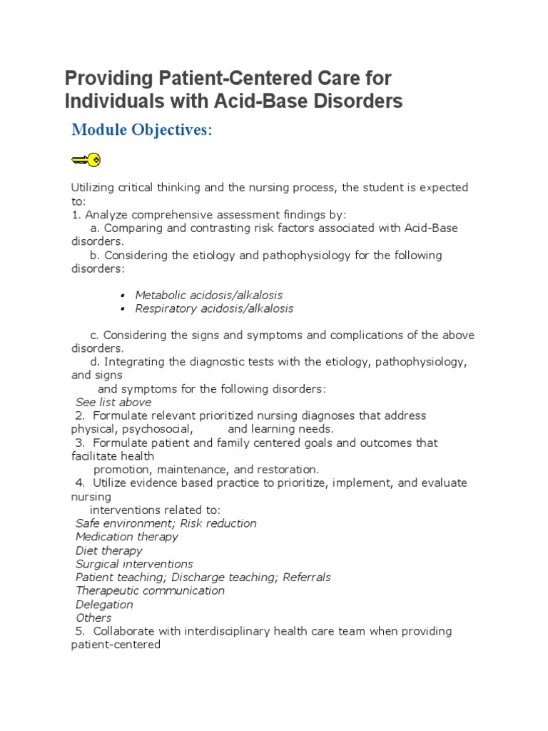 Acid Base Disorders | PDF