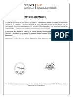 Carta de Aceptacion