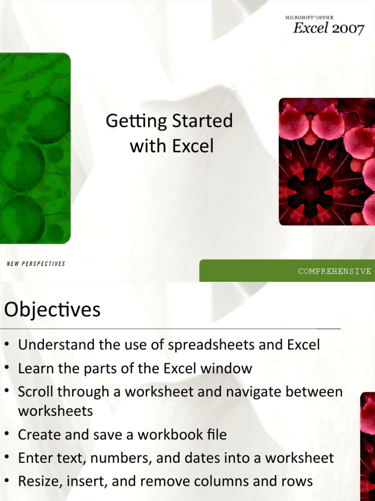 Excel 2007 Training Manual Overview | PDF | Microsoft Excel | Worksheet