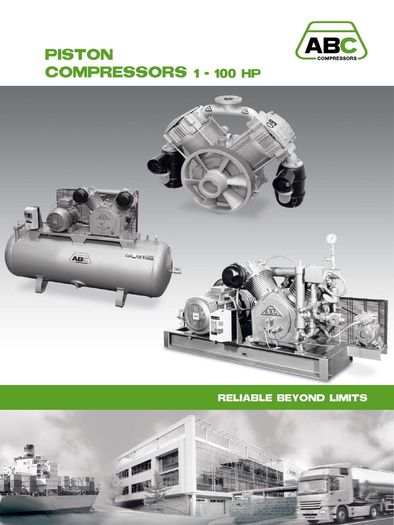 Piston Compressors: Reliable Beyond Limits | PDF | Engines | Diesel Engine