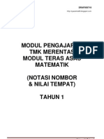 RPH Matematik (TMK) Tahun 1 KSSR