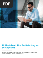 10 Must-Read Tips For Selecting An ECM System