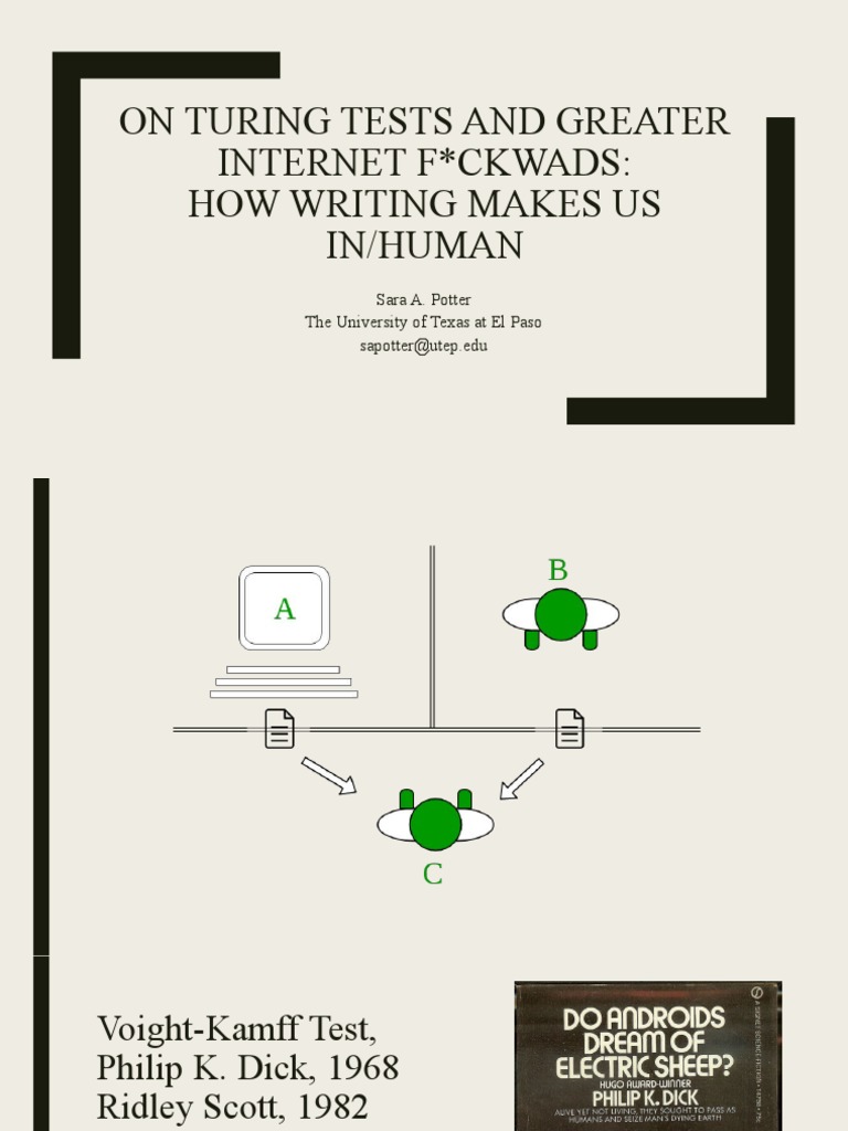 Turing Tests and Human Writing Dynamics | PDF