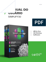 V 3.0 MANUAL DO USUÁRIO SIMPLIFY3D. All-In-One 3D Printing Software PDF