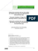 Ensilado de Pescado Valoracion Economica