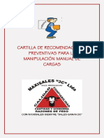 Anexo1 - Cartilla de Recomendaciones Preventivas para La Manipulación Manual de Cargas PDF