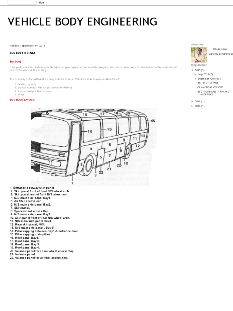 Vehicle Body Engineering Bus Body Details PDF Bus Motor Vehicle