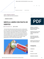 MEZCLA LIMÓN CON PASTA DE DIENTES – Observa y Hazlo