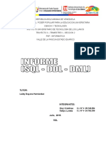 Informe Sobre SQL, DDL, DML