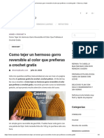 Como Tejer Un Hermoso Gorro Reversible Al Color Que Prefieras A Crochet Gratis - Observa y Hazlo