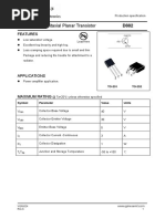 NPN Silicon Epitaxial Planar Transistor D882