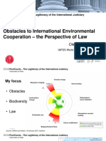 Obstacles To International Environmental Cooperation - The Perspective of Law