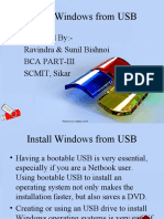 Install Window From USB