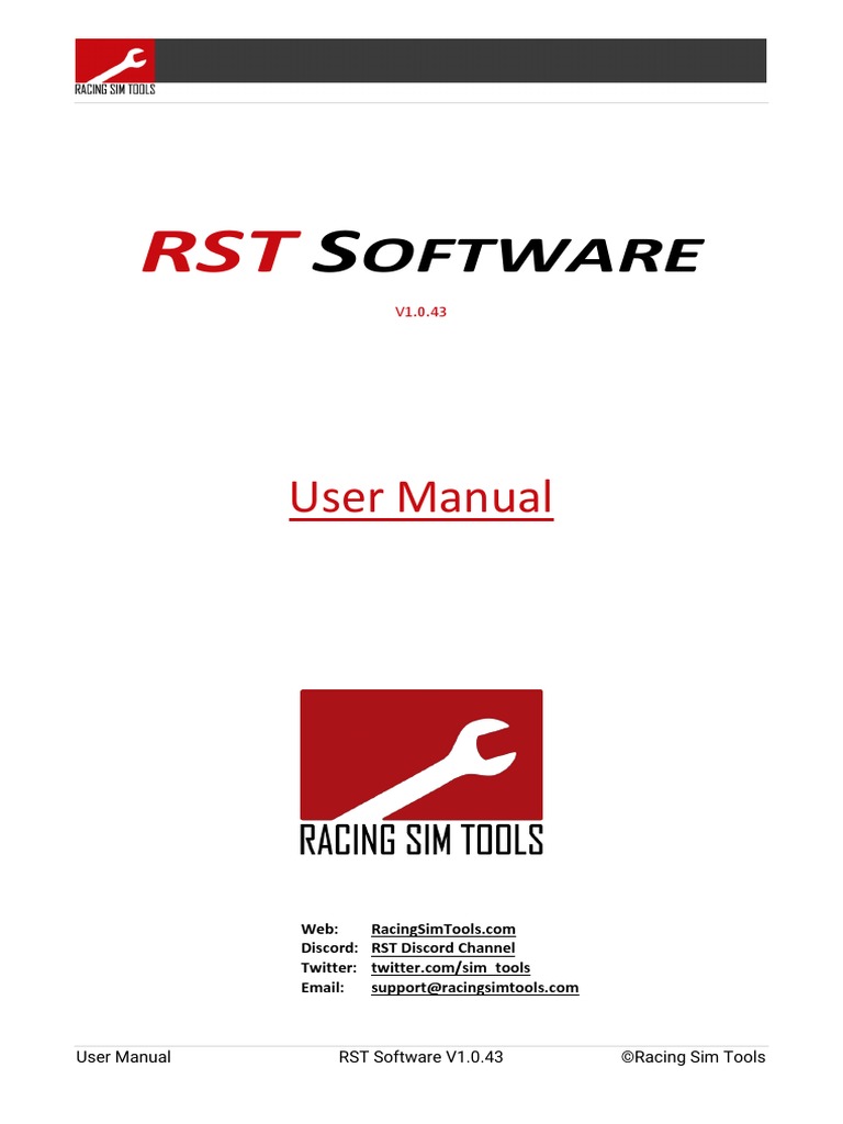 RST Software User Manual | PDF | Telemetry | Mobile App