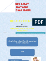 Selamat Datang Siswa Baru: Belajar Efektif