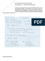 INSTITUTO TECNOLÓGICO DE ATITALAQUIA LAB III EJERCICIOS DESTILACIÓN