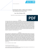 Clasificación de Tipo de Suelos y Efectos de Resonancia