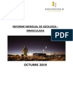 Informe Mensual de Geologia - Octubre