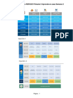 Horarios: Actividades REPASO Primaria 5 Aprende en Casa Semana 2
