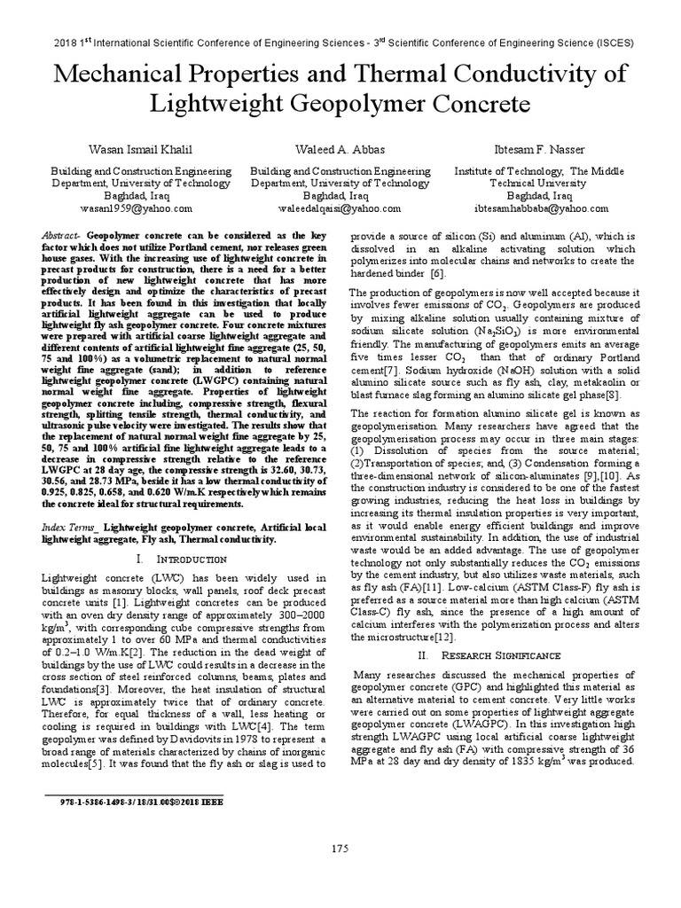 Mechanical Properties and Thermal Conductivity of - 2018 - IEEE | PDF ...