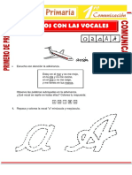 Las Vocales para Primero de Primaria