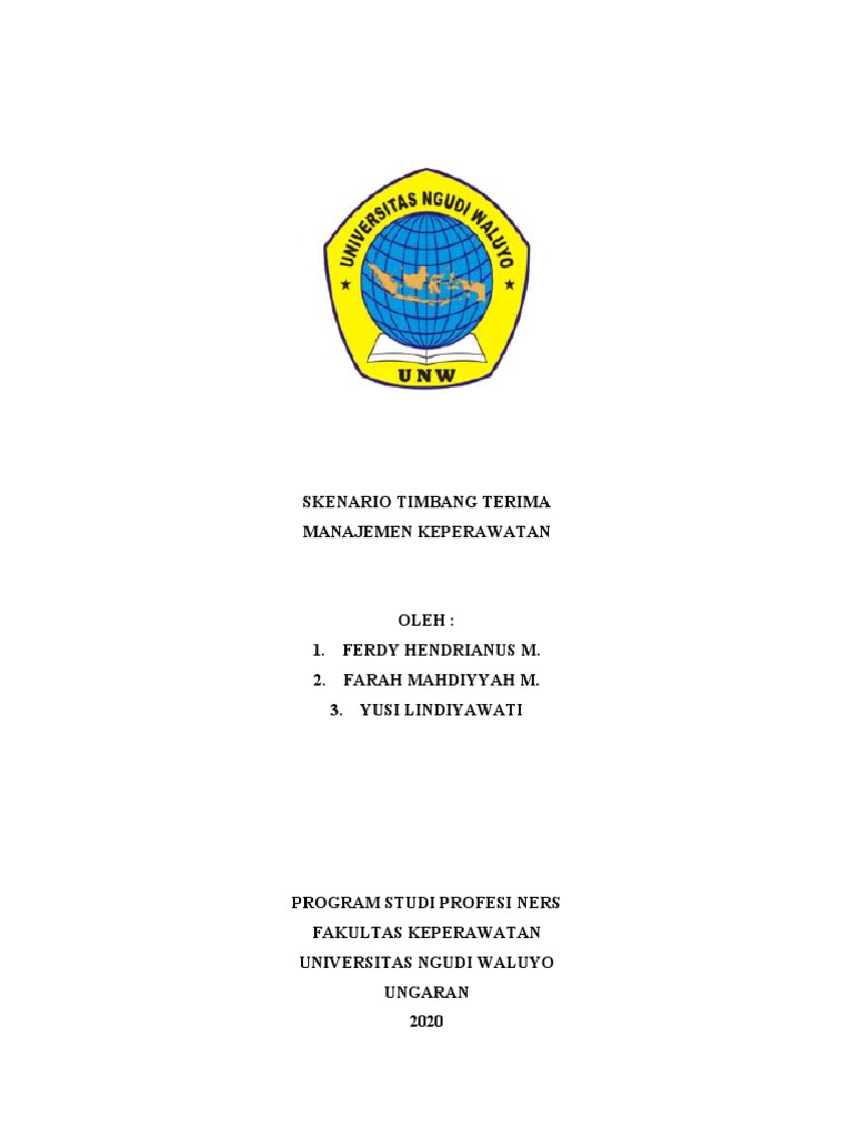 Skenario Timbang Terima Pdf