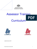 Assessor Training Curriculum