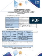 Guía de Actividades y Rúbrica de Evaluación - Fase 4 - Aplicar Tecnologías de Aprovechamiento de Residuos y Subproductos Agroalimentarios (Autoguardado)