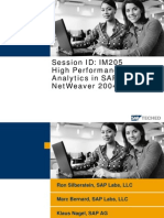 Hi Perf Analytics in SAP NetWeaver 2004s
