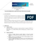 Plan de Emergencia Recepcion de Textos Escolares