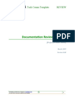 Documentation Review Checklist: Tech Comm Template Review